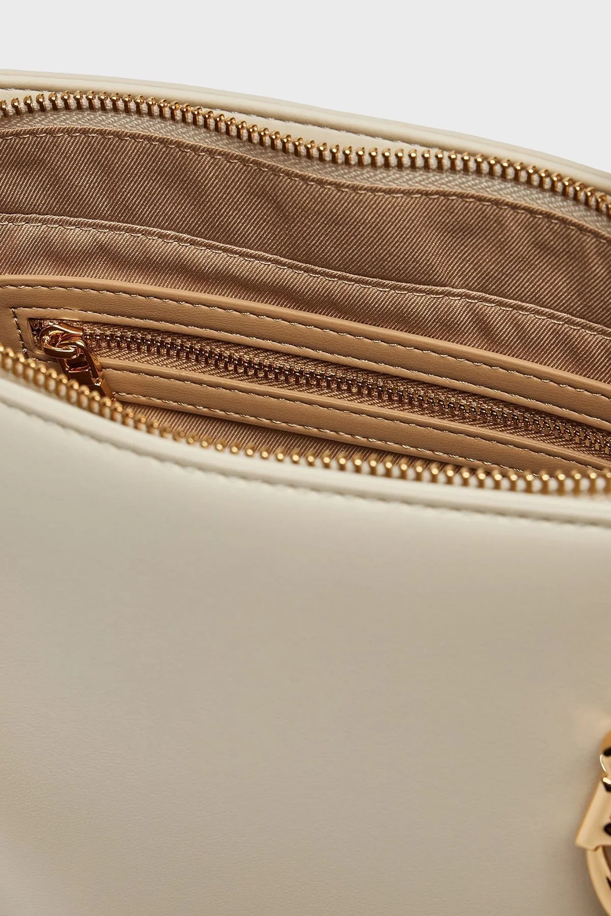 Love Moschino Logolu Çıkarılabilir Askılı Bayan Çanta JC4052PP1MLF0110 KREM - 7