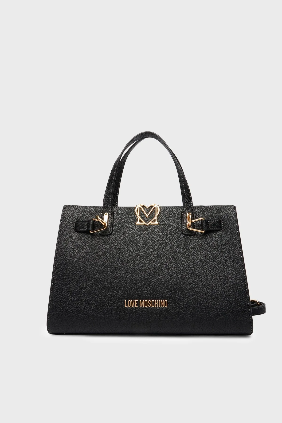 Love Moschino Logolu Çıkarılabilir Askılı Bayan Çanta JC4126PP1OLM0000 SİYAH - 1