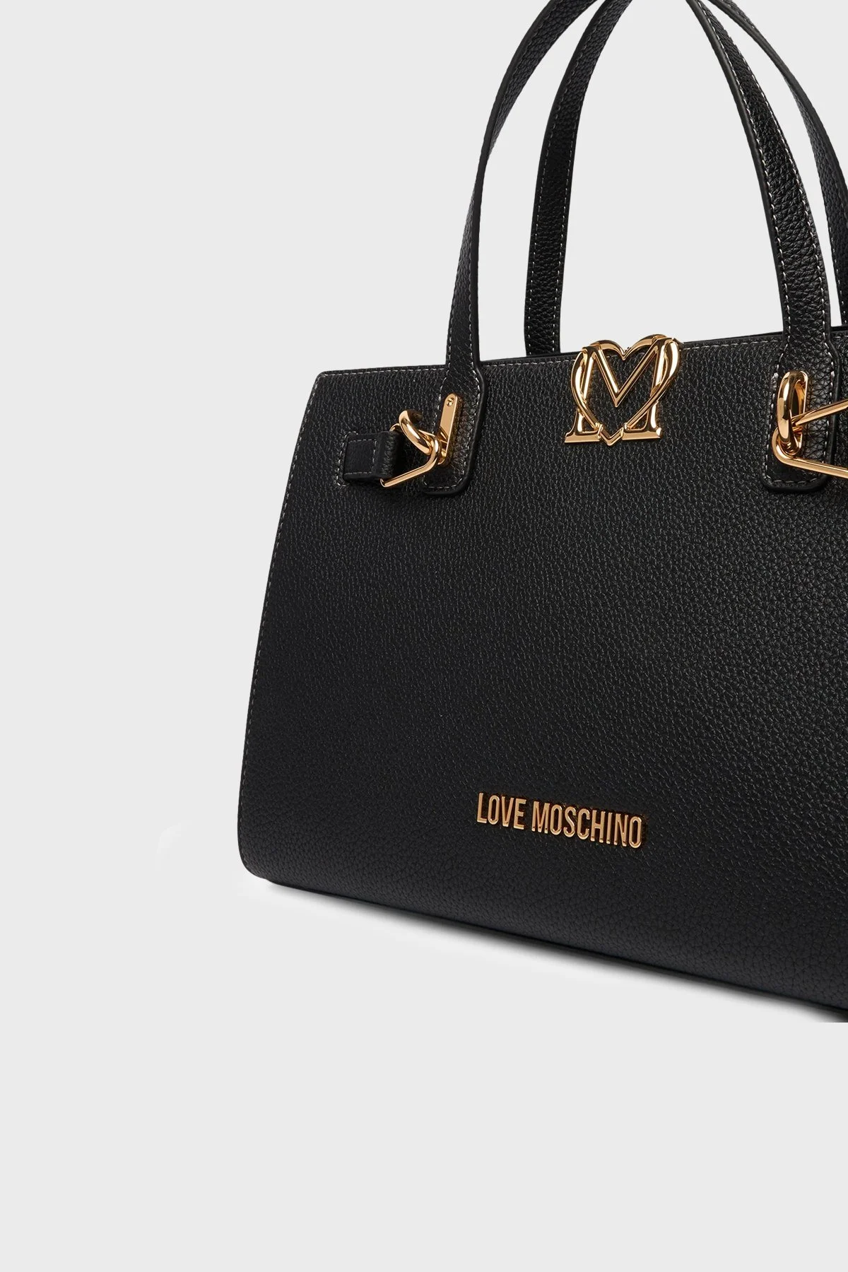 Love Moschino Logolu Çıkarılabilir Askılı Bayan Çanta JC4126PP1OLM0000 SİYAH - 6