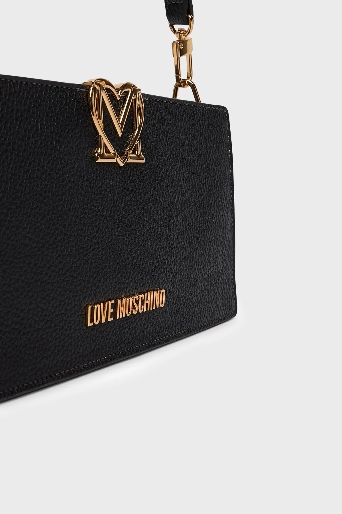 Love Moschino Logolu Çıkarılabilir Askılı Bayan Çanta JC4128PP1OLM0000 SİYAH - 5