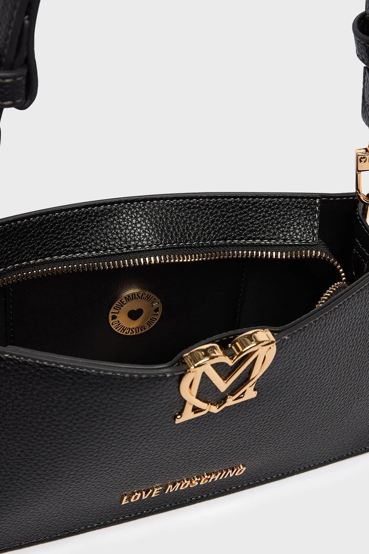 Love Moschino Logolu Çıkarılabilir Askılı Bayan Çanta JC4128PP1OLM0000 SİYAH - 6