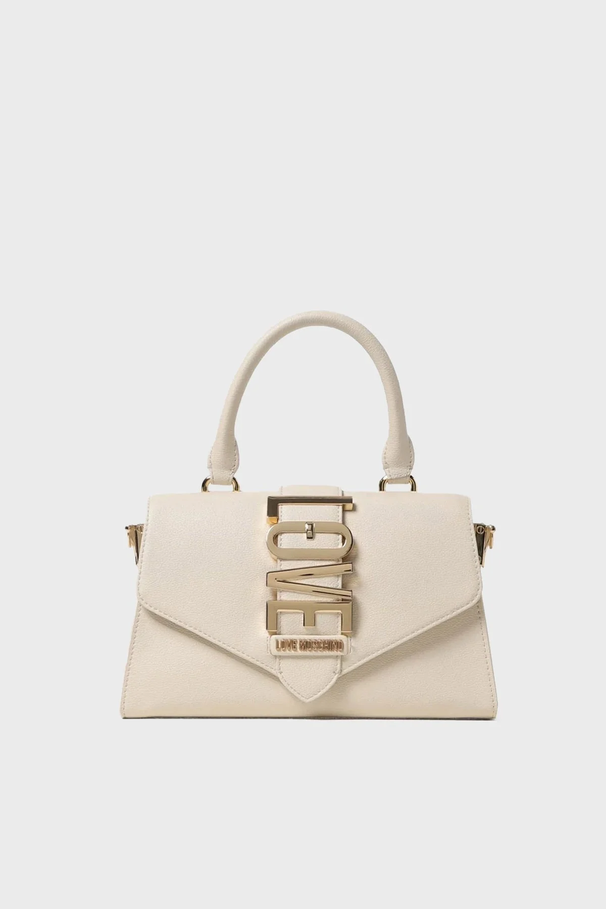 Love Moschino Logolu Çıkarılabilir Askılı Bayan Çanta JC4226PP0MKC0110 BEJ - 1