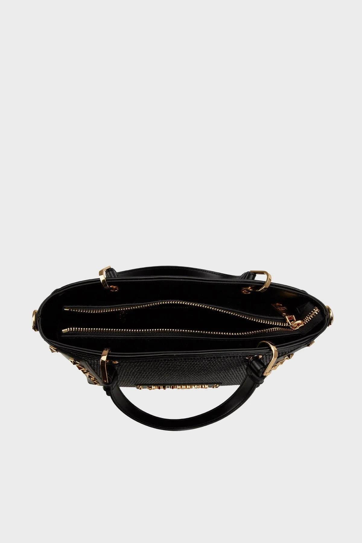 Love Moschino Logolu Çıkarılabilir Askılı Bayan Çanta JC4276PP0MKW100A SİYAH - 7