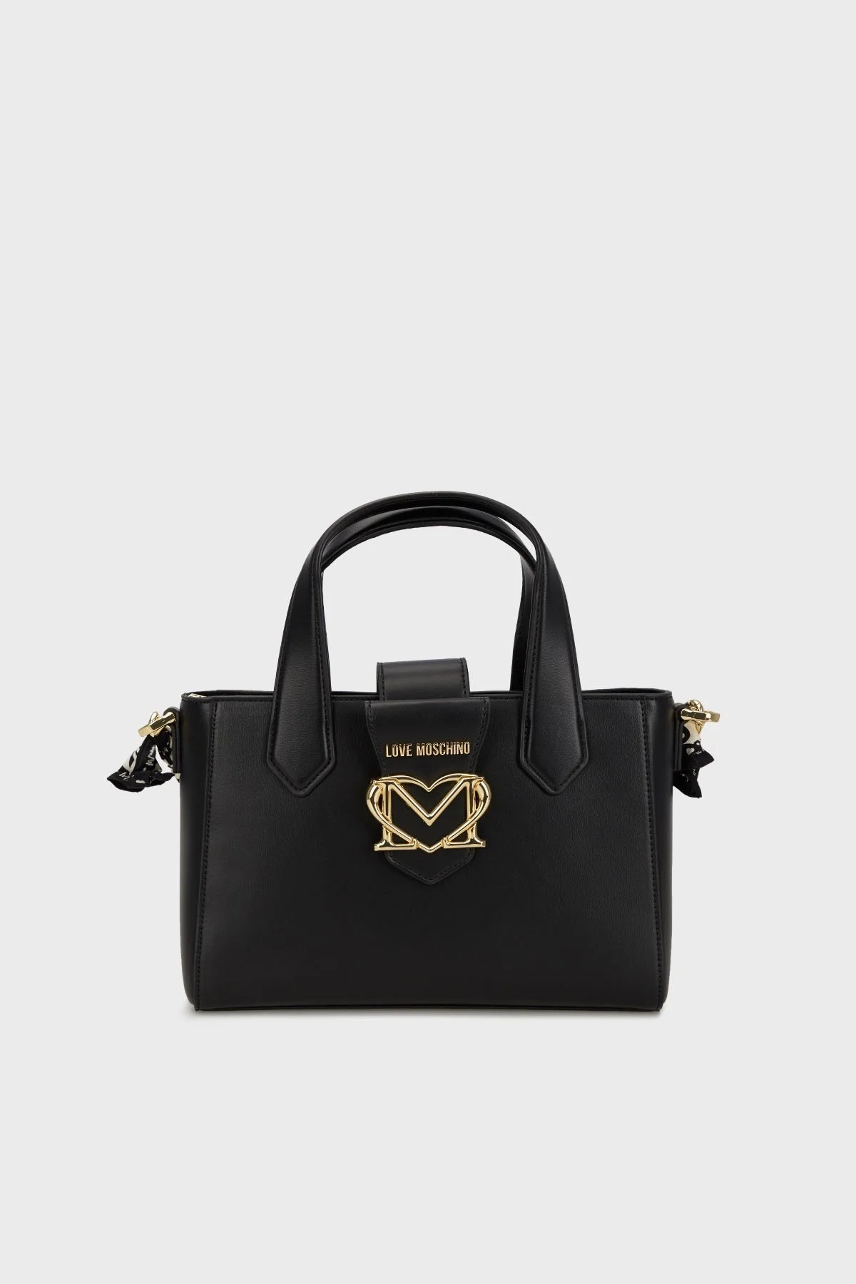 Love Moschino Logolu Çıkarılabilir Askılı Bayan Çanta JC4279PP0LKC0000 SİYAH - 4