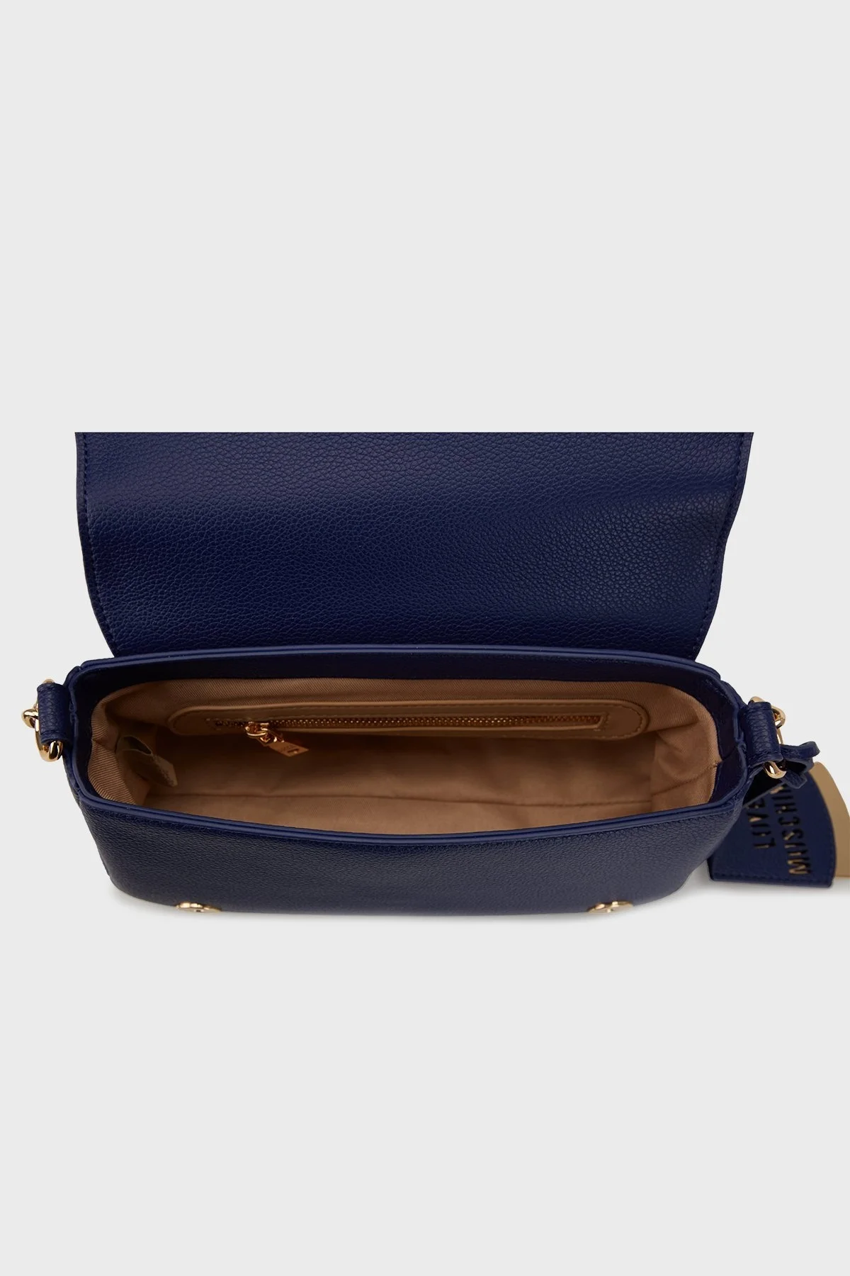Love Moschino Logolu Çıkarılabilir Askılı Bayan Çanta JC4337PP0LKO0750 LACİVERT - 3