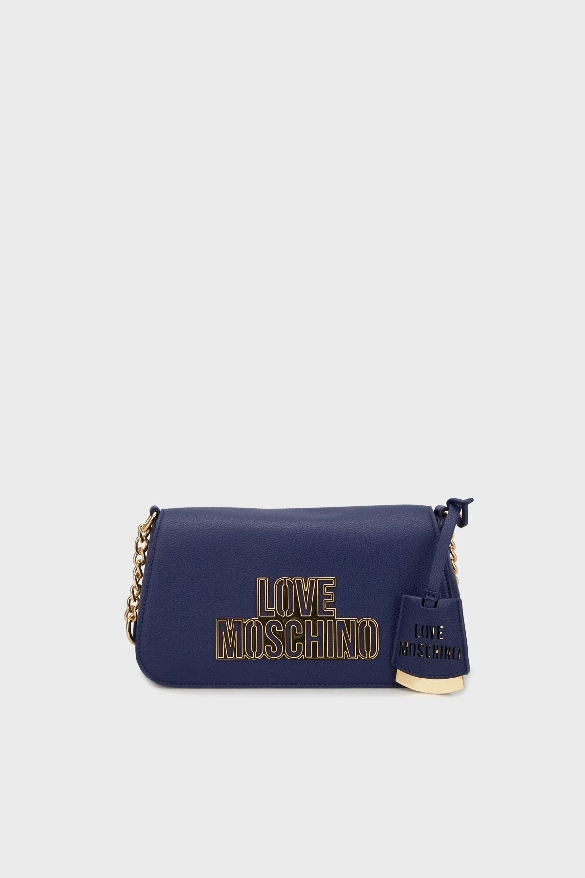 Love Moschino Logolu Çıkarılabilir Askılı Bayan Çanta JC4337PP0LKO0750 LACİVERT - 4