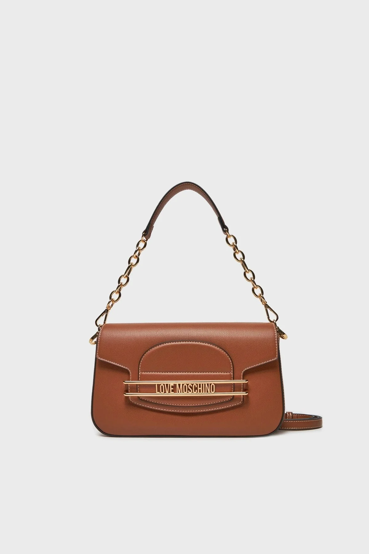 Love Moschino Logolu Çıkarılabilir Askılı Bayan Çanta JC4345PP0LKP0208 TABA - 1