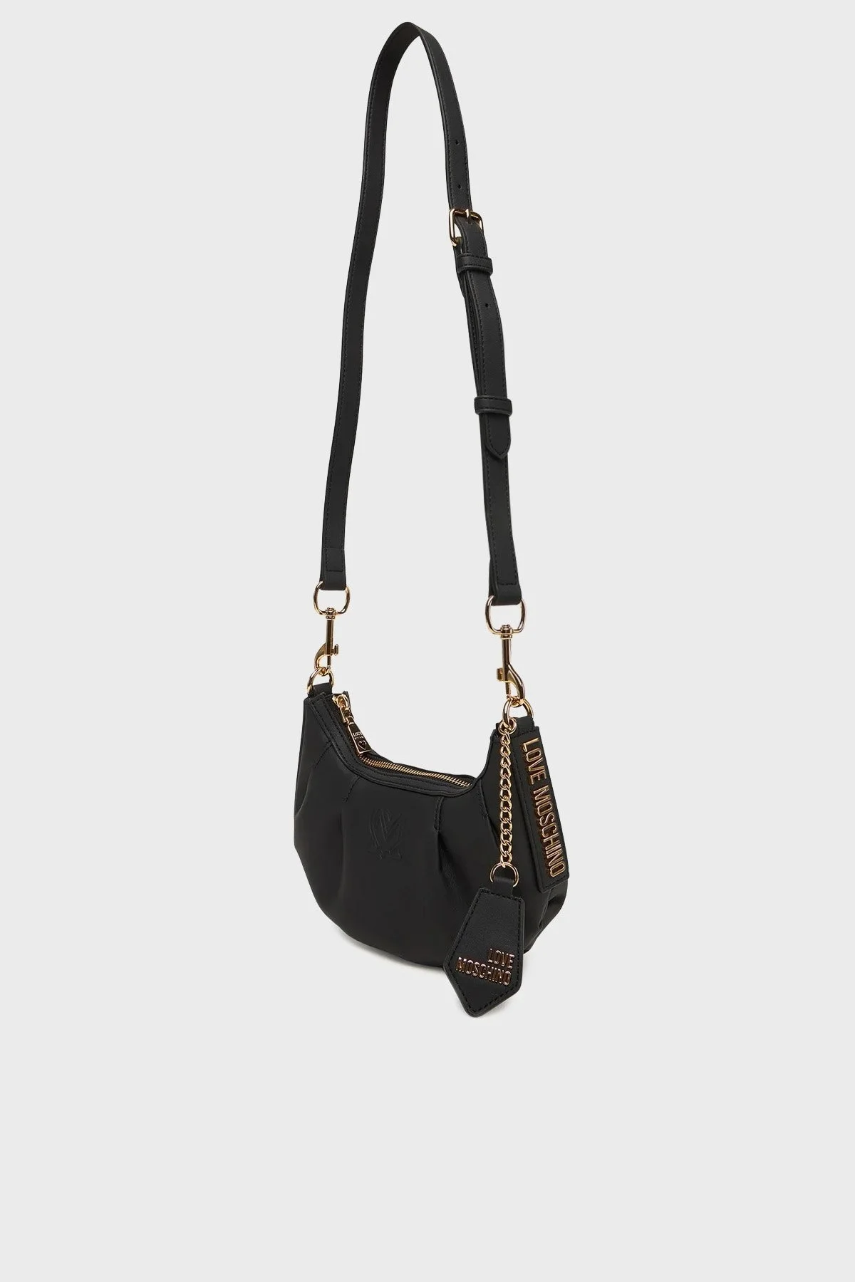 Love Moschino Logolu Çıkarılabilir Askılı Dikiş Detaylı Bayan Çanta JC4293PP1NL1500A SİYAH - 3