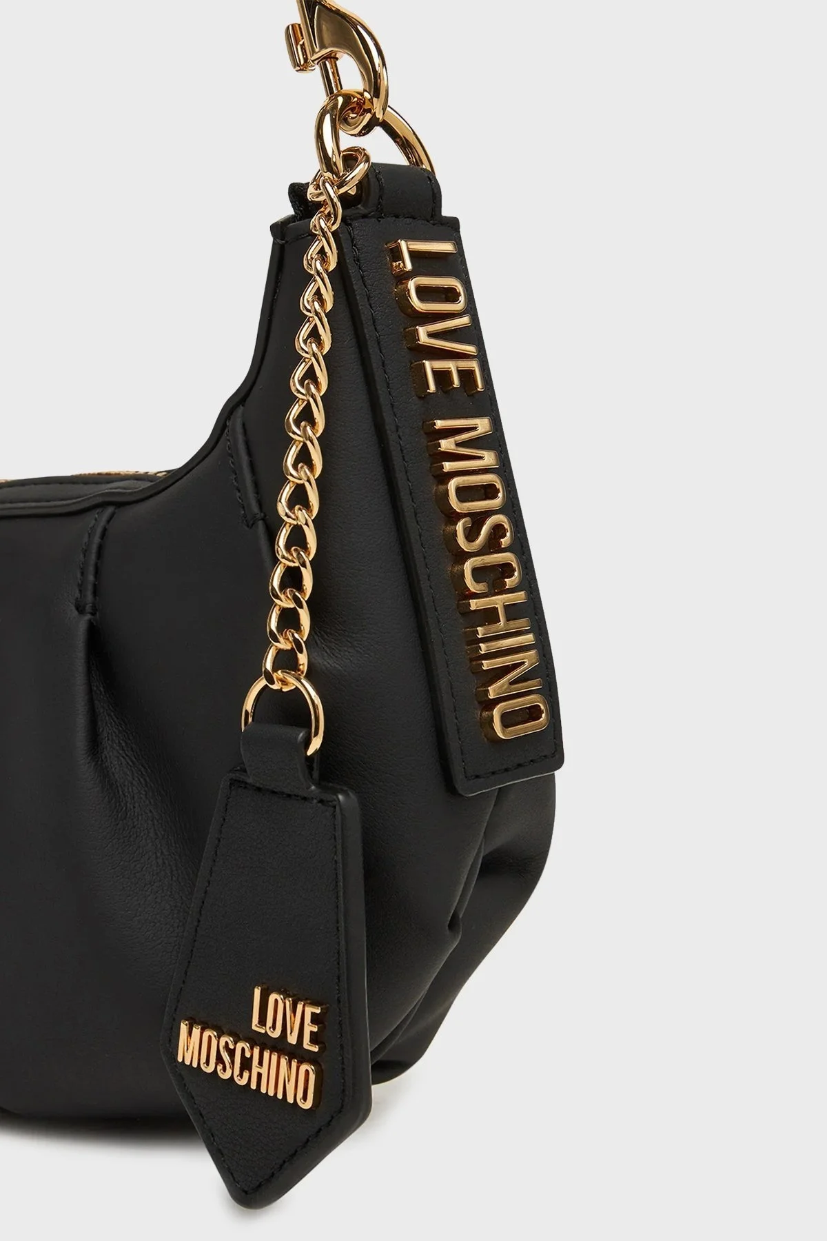 Love Moschino Logolu Çıkarılabilir Askılı Dikiş Detaylı Bayan Çanta JC4293PP1NL1500A SİYAH - 5
