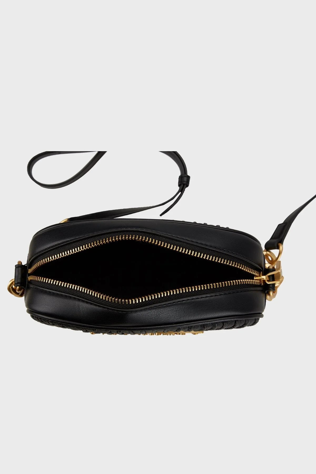 Love Moschino Logolu Çıkarılabilir Askılı Fermuarlı Bayan Çanta JC4360PP0LK1100A SİYAH - 3