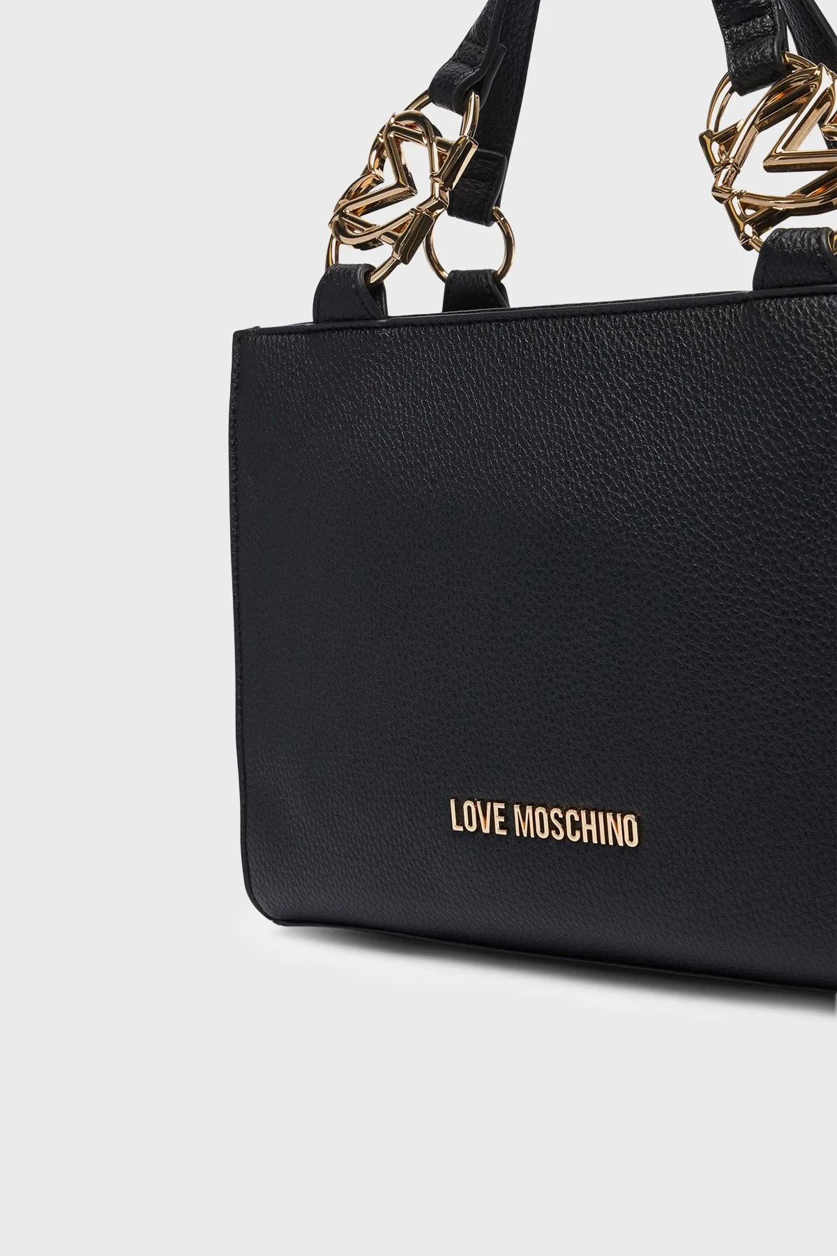 Love Moschino Logolu Çıkarılabilir Askılı Kadın Çanta JC4006PP1PLB0000 Siyah - 6