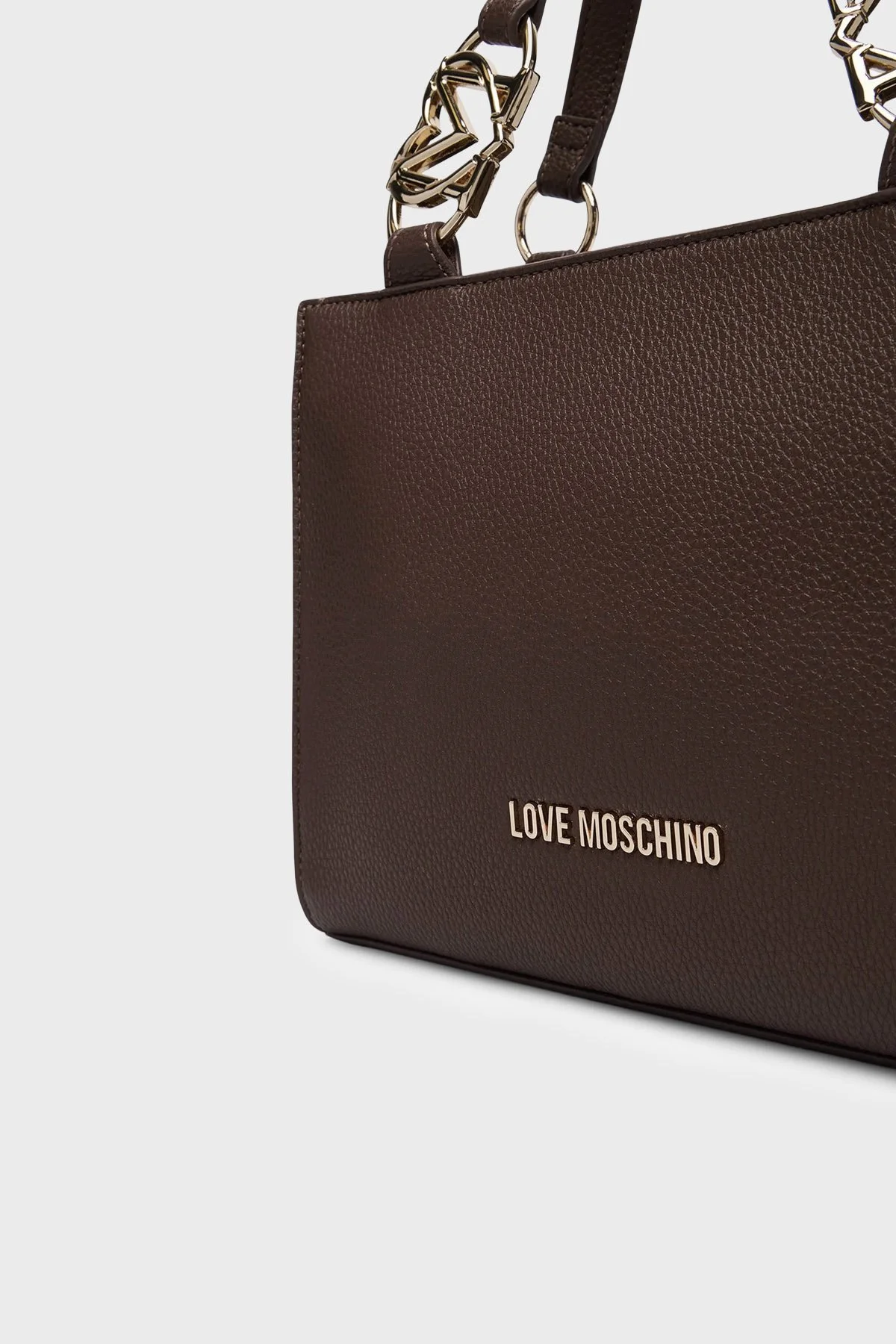Love Moschino Logolu Çıkarılabilir Askılı Kadın Çanta JC4006PP1PLB0300 Kahve - 6