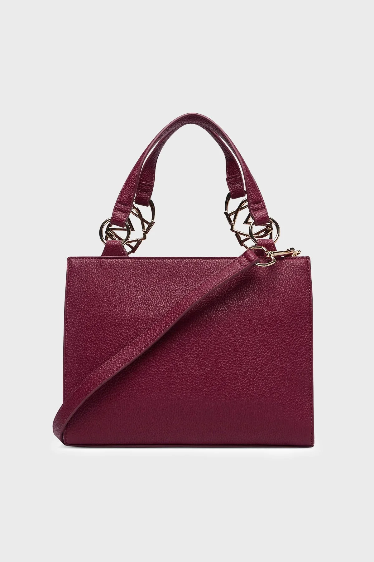 Love Moschino Logolu Çıkarılabilir Askılı Kadın Çanta JC4006PP1PLB0552 Bordo - 3