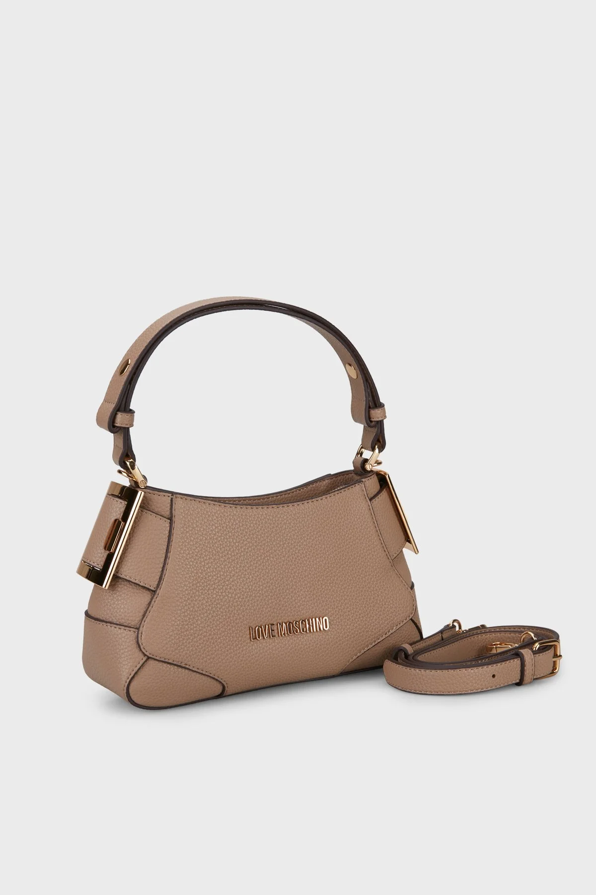 Love Moschino Logolu Çıkarılabilir Askılı Kadın Çanta JC4098PP1PLT1105 Taba - 3