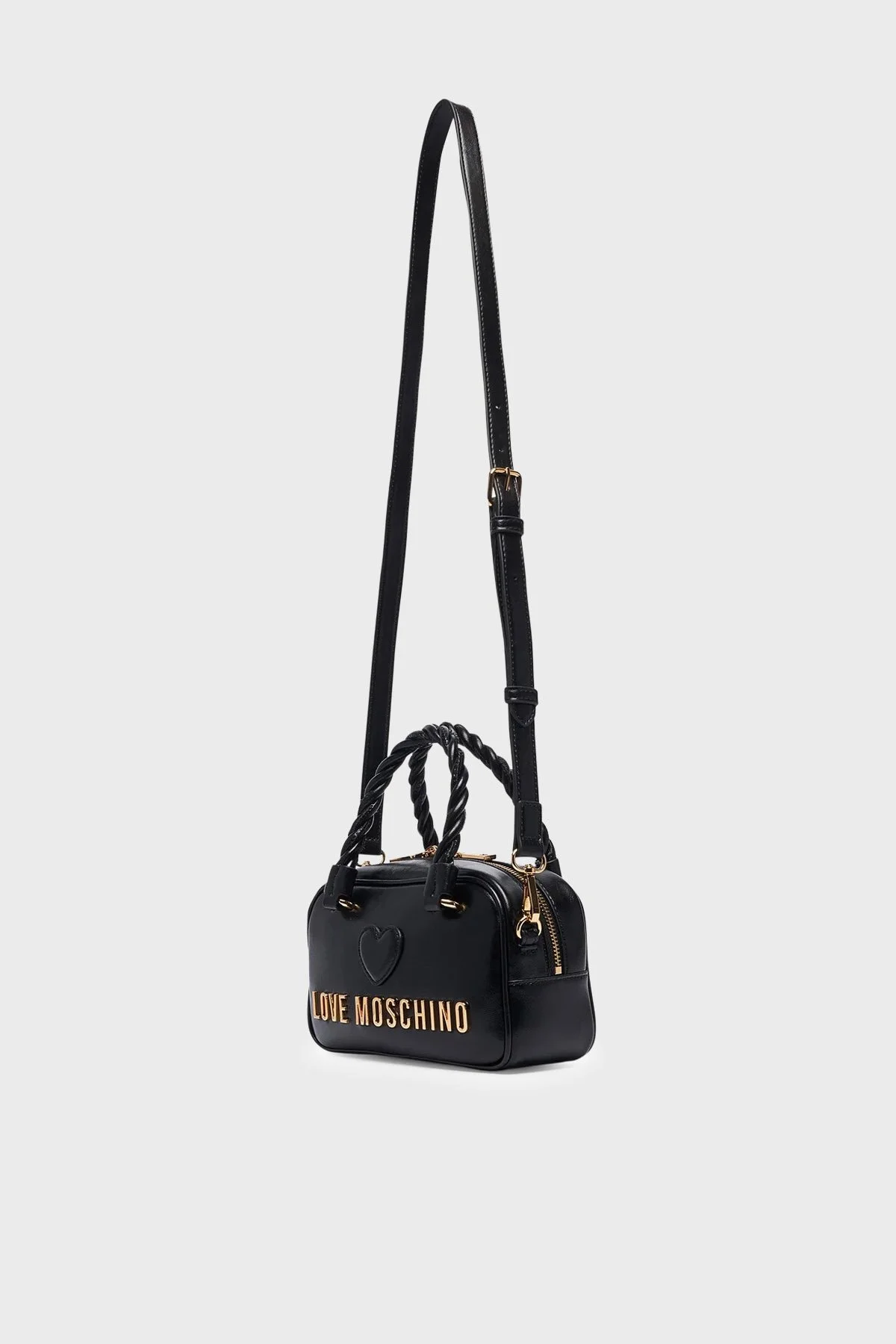 Love Moschino Logolu Çıkarılabilir Askılı Kadın Çanta JC4134PP1PL1100A Siyah - 4