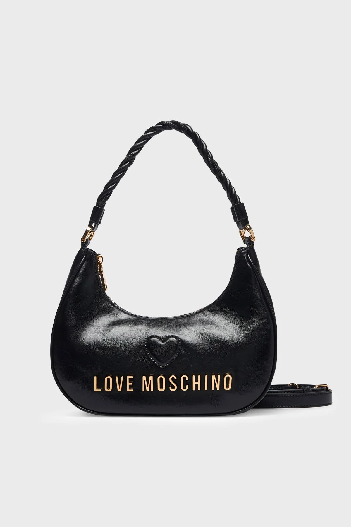 Love Moschino Logolu Çıkarılabilir Askılı Kadın Çanta JC4135PP1PL1100A Siyah - 1