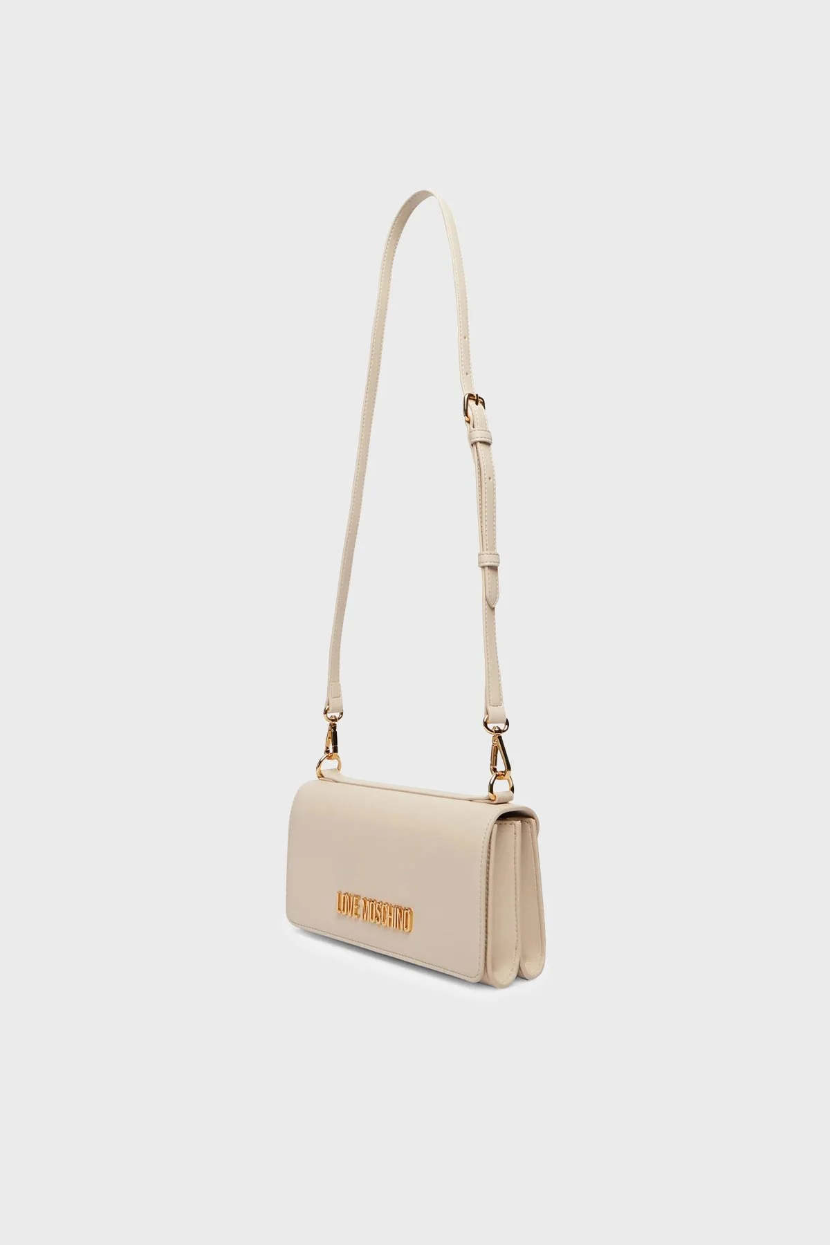 Love Moschino Logolu Çıkarılabilir Askılı Kadın Çanta JC4170PP1OLX0110 BEJ - 5