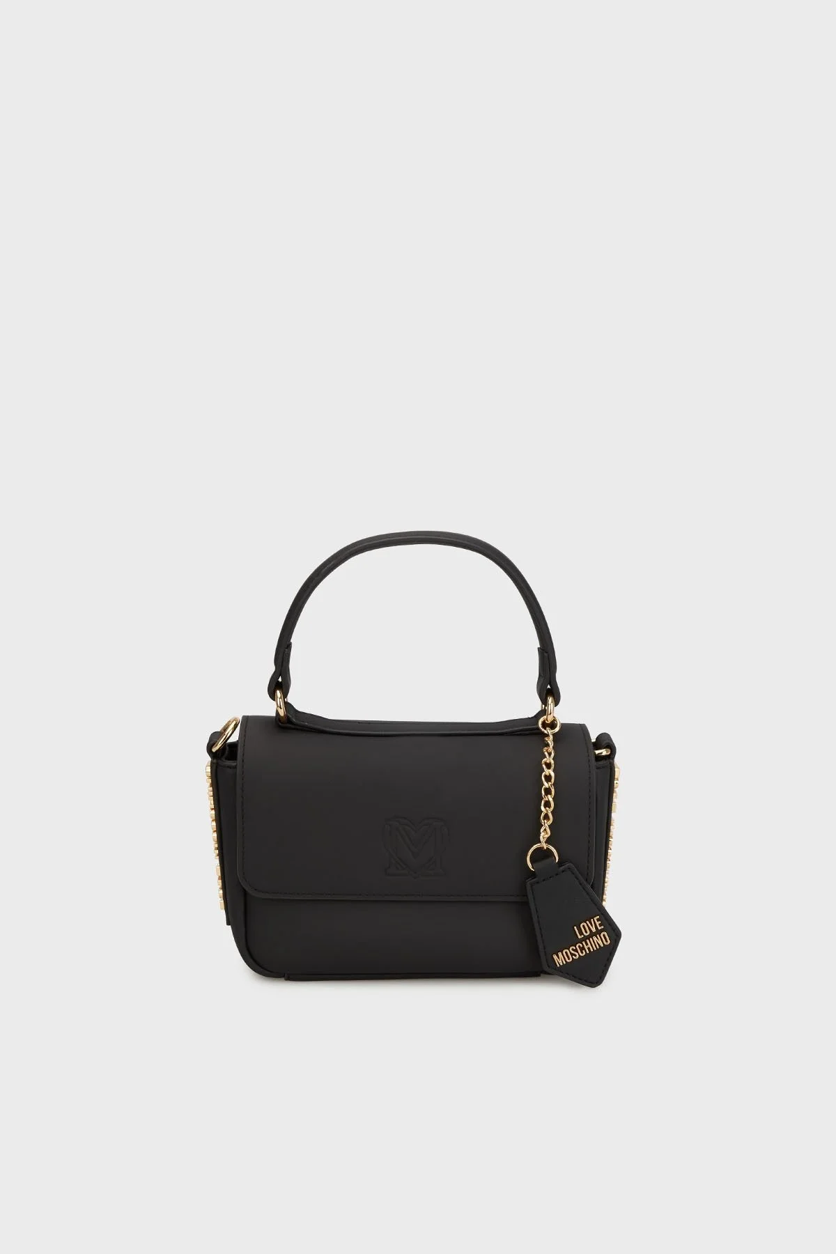 Love Moschino Logolu Çıkarılabilir Askılı Mini Bayan Çanta JC4294PP1NL1500A SİYAH - 4