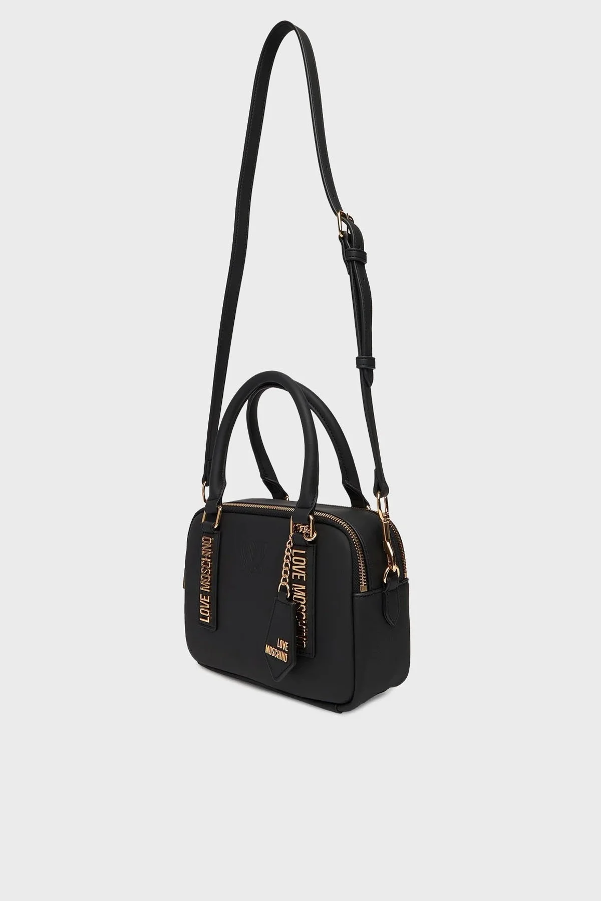 Love Moschino Logolu Çıkarılabilir Askılı Mini Bayan Çanta JC4295PP1NL1500A SİYAH - 3