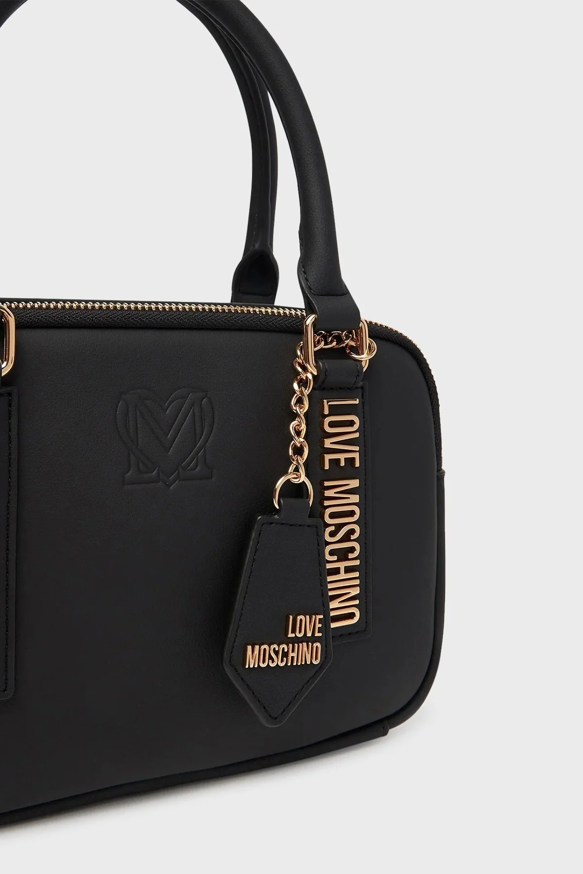 Love Moschino Logolu Çıkarılabilir Askılı Mini Bayan Çanta JC4295PP1NL1500A SİYAH - 5