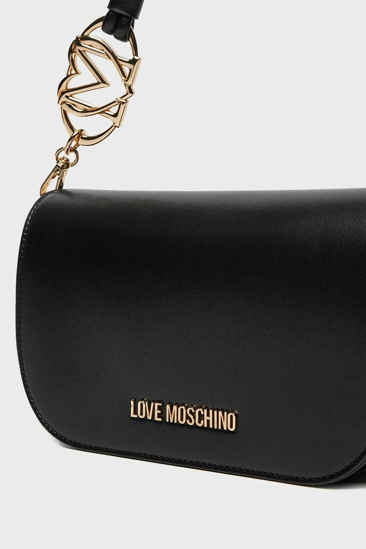 Love Moschino Logolu Çıkarılabilir Çift Askılı Bayan Çanta JC4049PP1MLF0000 SİYAH - 5