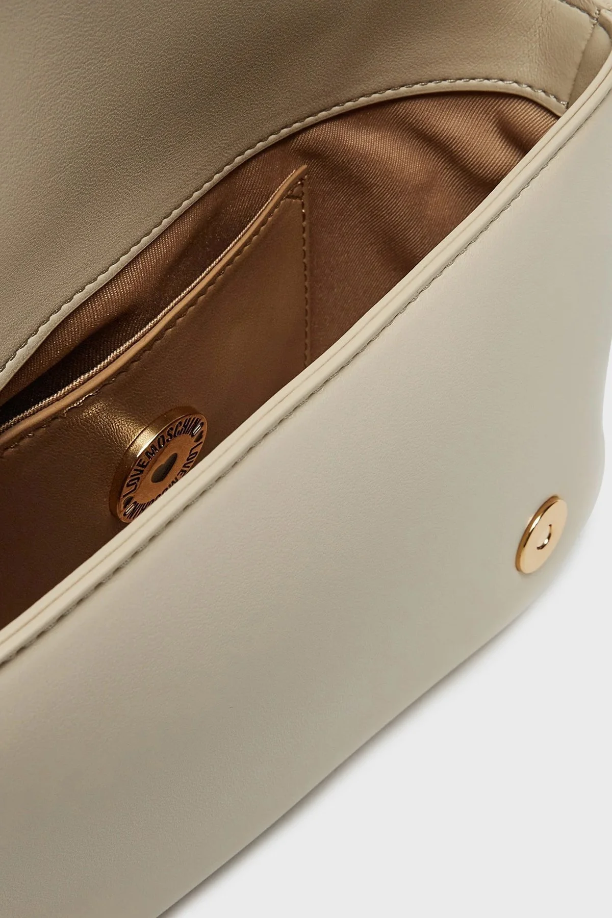 Love Moschino Logolu Çıkarılabilir Çift Askılı Bayan Çanta JC4049PP1MLF0110 KREM - 3