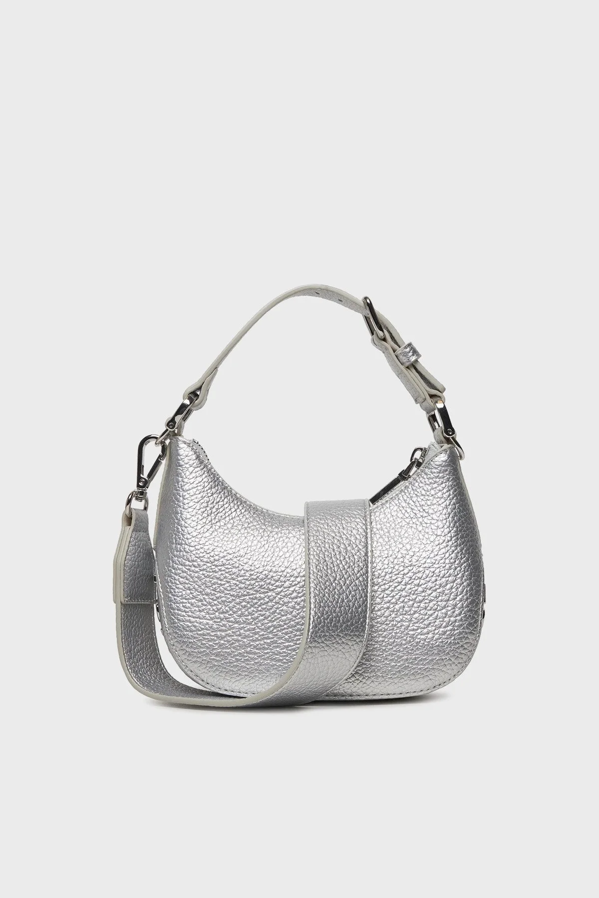 Love Moschino Logolu Çıkarılabilir Omuz Askılı Bayan Çanta JC4019PP0ILT190B GÜMÜŞ - 2