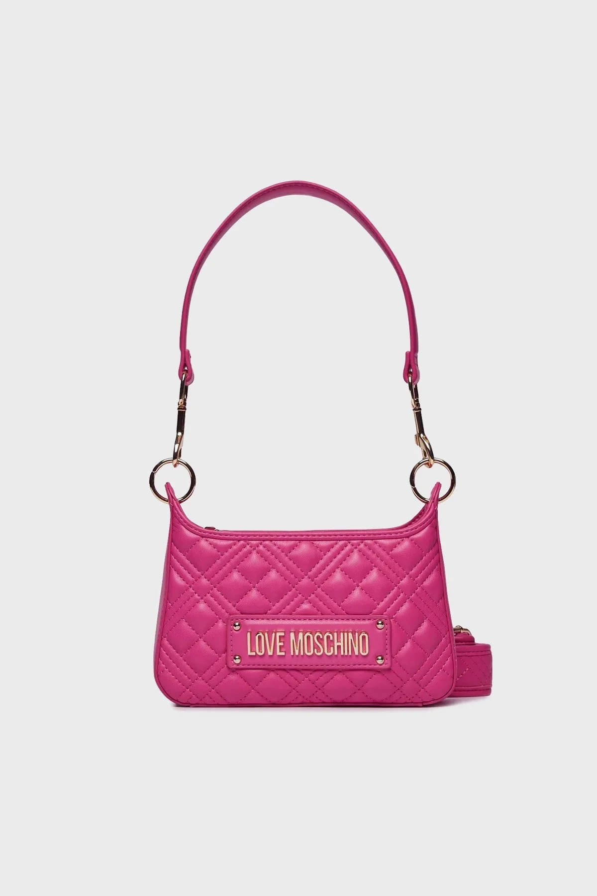 Love Moschino Logolu Çıkarılabilir Omuz Askılı Bayan Çanta JC4161PP0HLA0604 FUŞYA - 3
