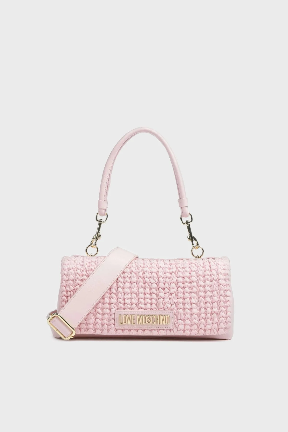 Love Moschino Logolu Çıkarılabilir Omuz Askılı Bayan Çanta JC4238PP0IKB160A PEMBE - 1