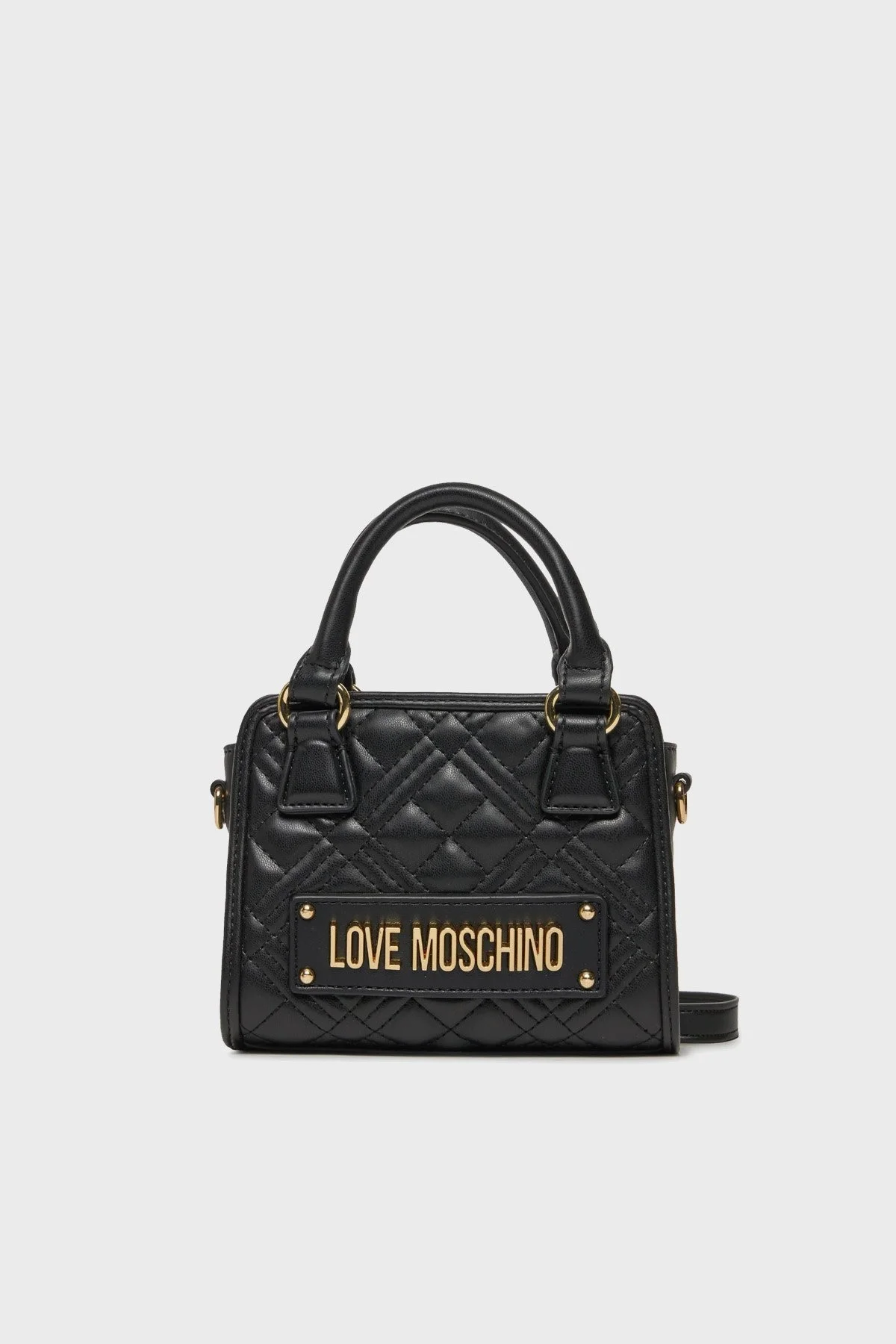 Love Moschino Logolu Çıkarılabilir Uzatma Askılı Bayan Çanta JC4016PP1ILA0000 SİYAH - 1