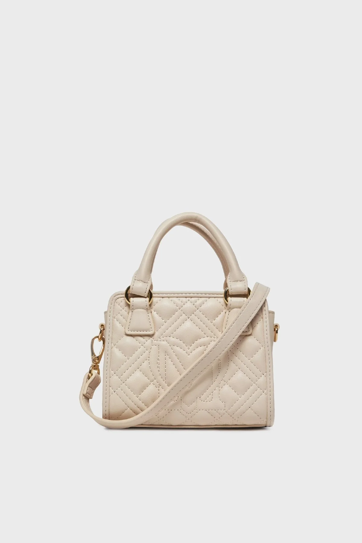 Love Moschino Logolu Çıkarılabilir Uzatma Askılı Bayan Çanta JC4016PP1ILA0110 BEJ - 4