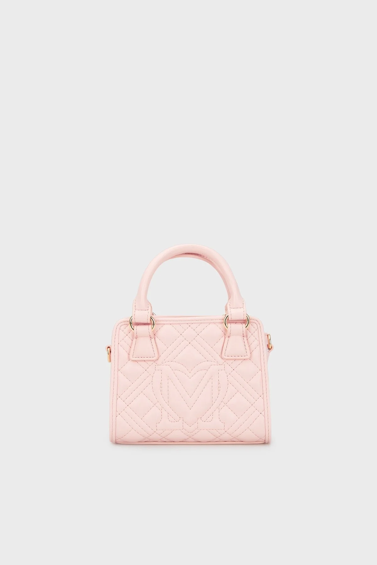 Love Moschino Logolu Çıkarılabilir Uzatma Askılı Bayan Çanta JC4016PP1ILA0601 PUDRA - 3