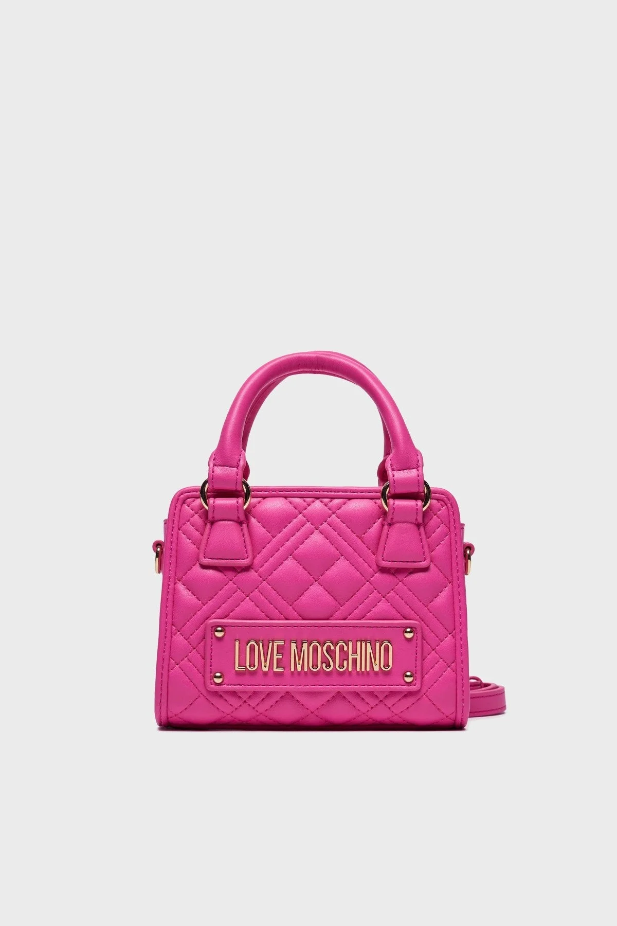 Love Moschino Logolu Çıkarılabilir Uzatma Askılı Bayan Çanta JC4016PP1ILA0615 FUŞYA - 1