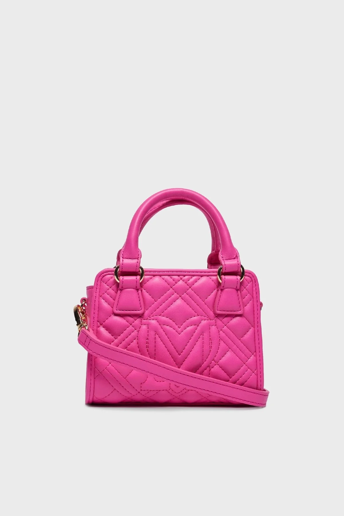 Love Moschino Logolu Çıkarılabilir Uzatma Askılı Bayan Çanta JC4016PP1ILA0615 FUŞYA - 3