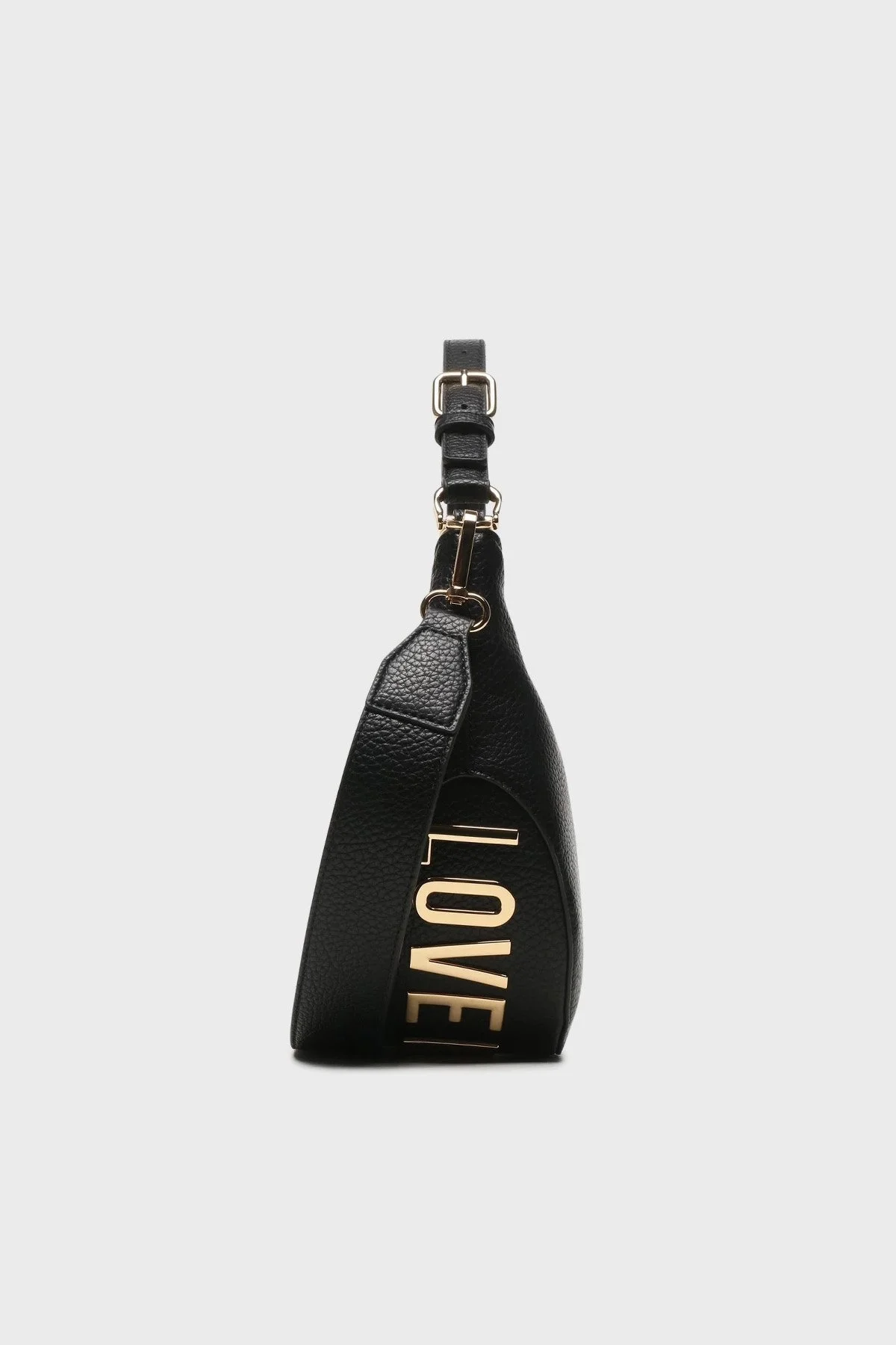 Love Moschino Logolu Çıkarılabilir Uzatma Askılı Bayan Çanta JC4018PP1HLT0000 SİYAH - 2