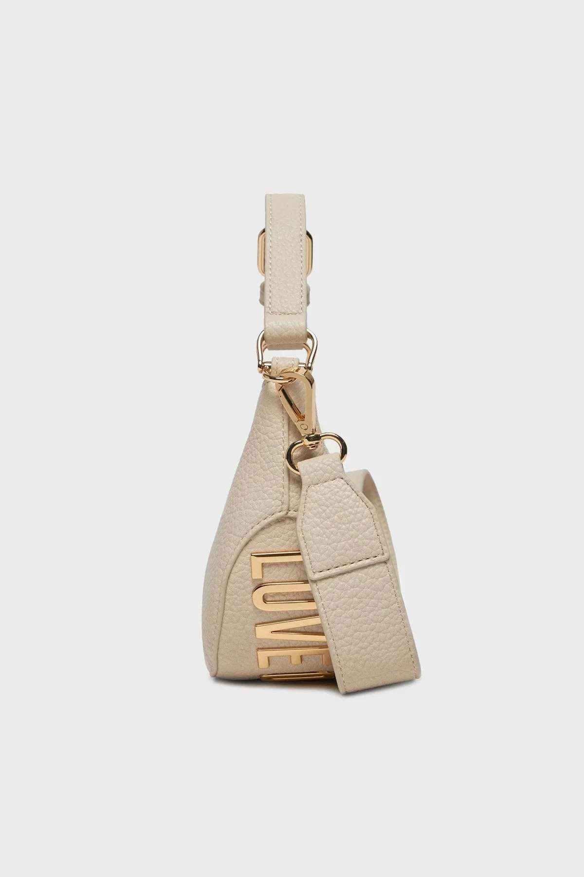 Love Moschino Logolu Çıkarılabilir Uzatma Askılı Bayan Çanta JC4019PP1ILT0110 BEJ - 3