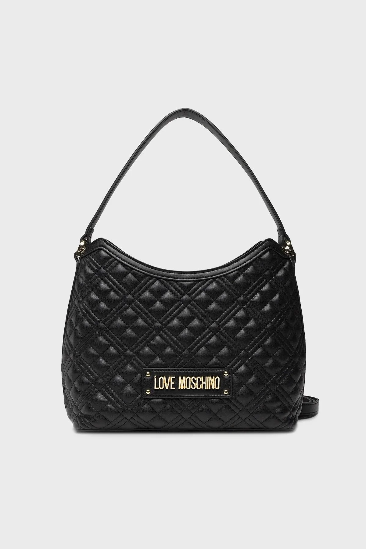 Love Moschino Logolu Çıkarılabilir Uzatma Askılı Bayan Çanta JC4023PP1FLA0000 SİYAH - 1