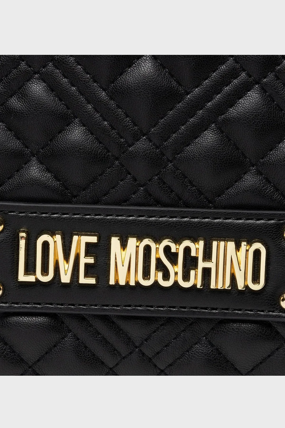 Love Moschino Logolu Çıkarılabilir Uzatma Askılı Bayan Çanta JC4023PP1FLA0000 SİYAH - 3