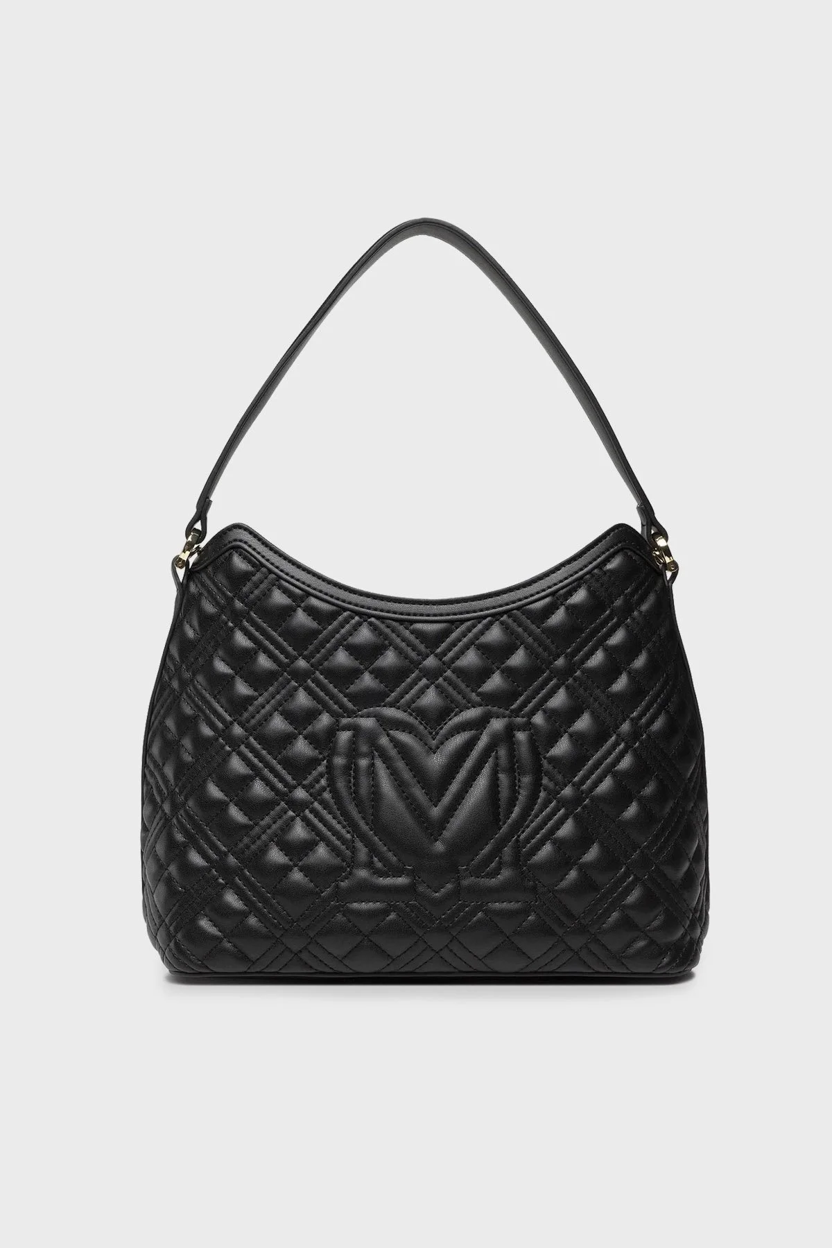 Love Moschino Logolu Çıkarılabilir Uzatma Askılı Bayan Çanta JC4023PP1FLA0000 SİYAH - 5