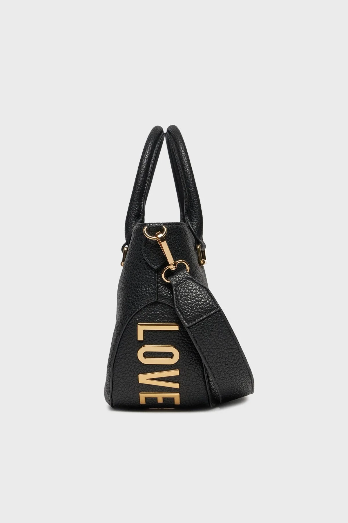 Love Moschino Logolu Çıkarılabilir Uzatma Askılı Bayan Çanta JC4101PP1ILT0000 SİYAH - 2