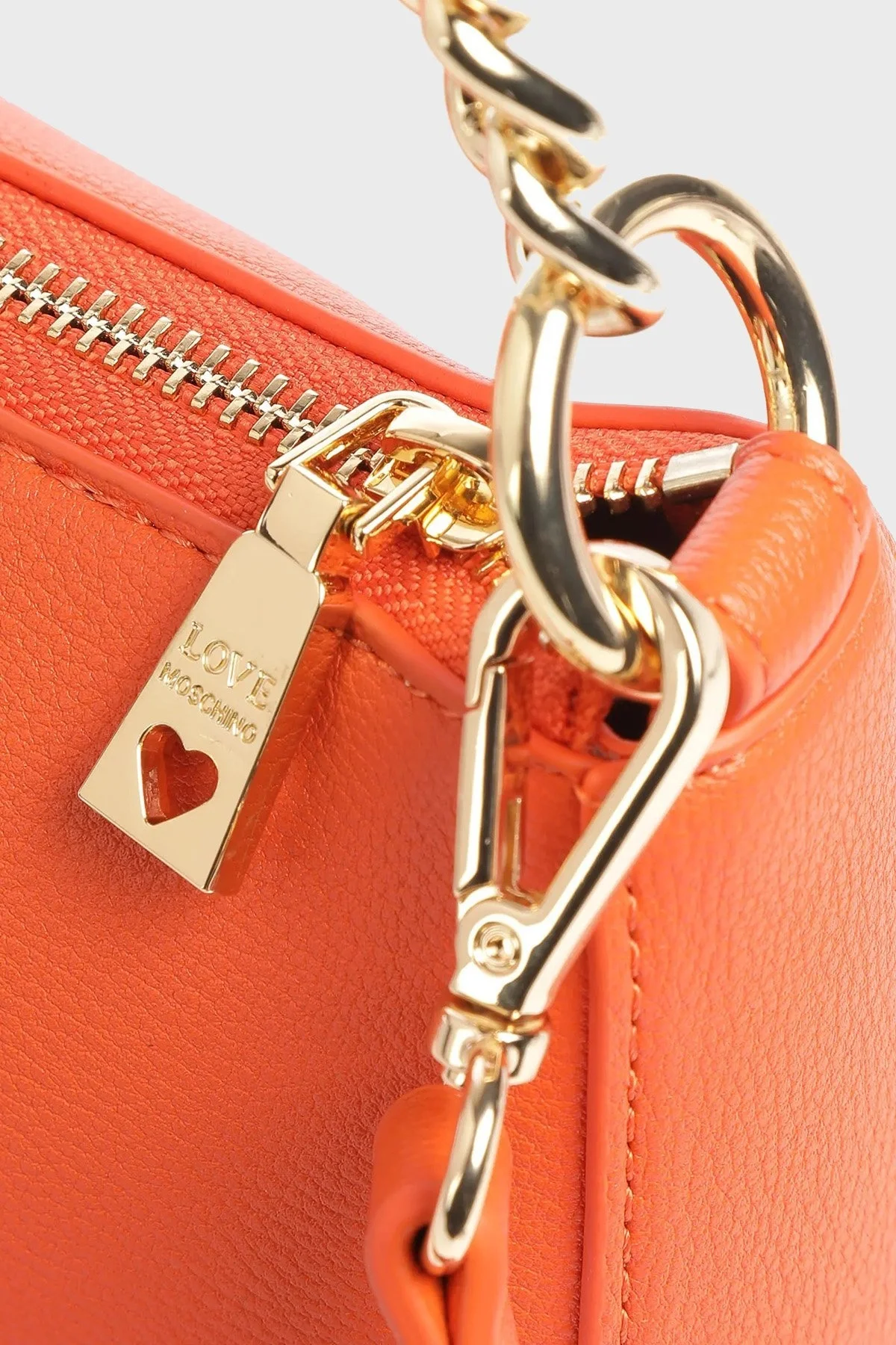 Love Moschino Logolu Çıkarılabilir Uzatma Askılı Bayan Çanta JC4108PP1GLI0450 TURUNCU - 3