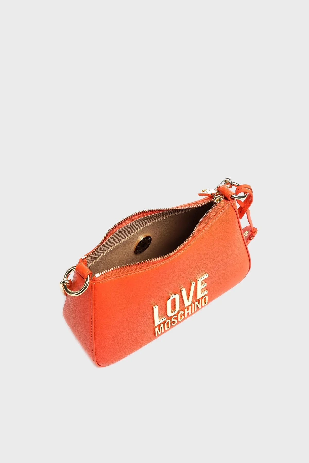 Love Moschino Logolu Çıkarılabilir Uzatma Askılı Bayan Çanta JC4108PP1GLI0450 TURUNCU - 4