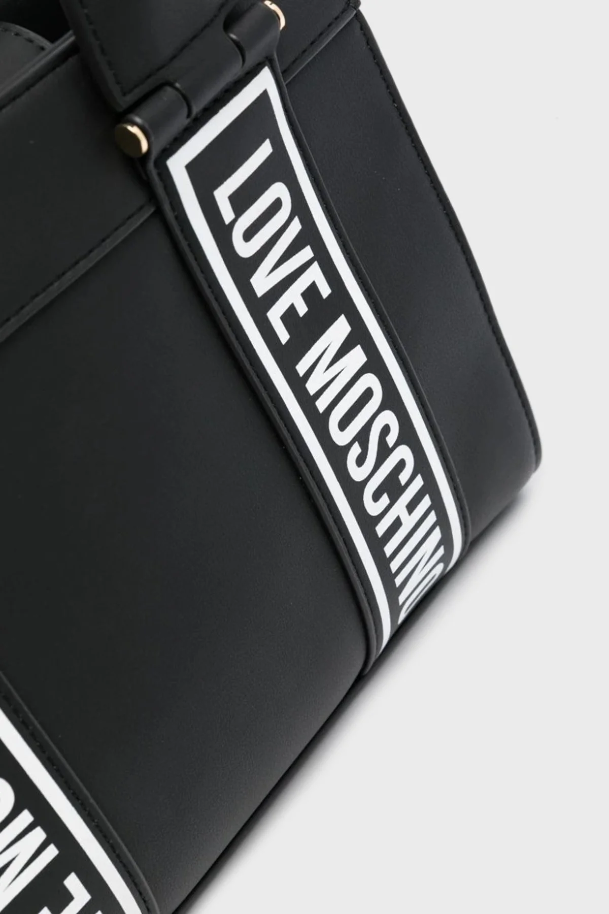 Love Moschino Logolu Çıkarılabilir Uzatma Askılı Bayan Çanta JC4207PP0HKG100A SİYAH - 4