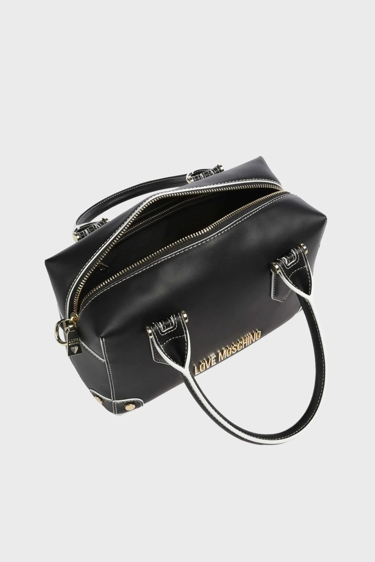 Love Moschino Logolu Çıkarılabilir Uzatma Askılı Bayan Çanta JC4246PP0IKU0000 SİYAH - 5