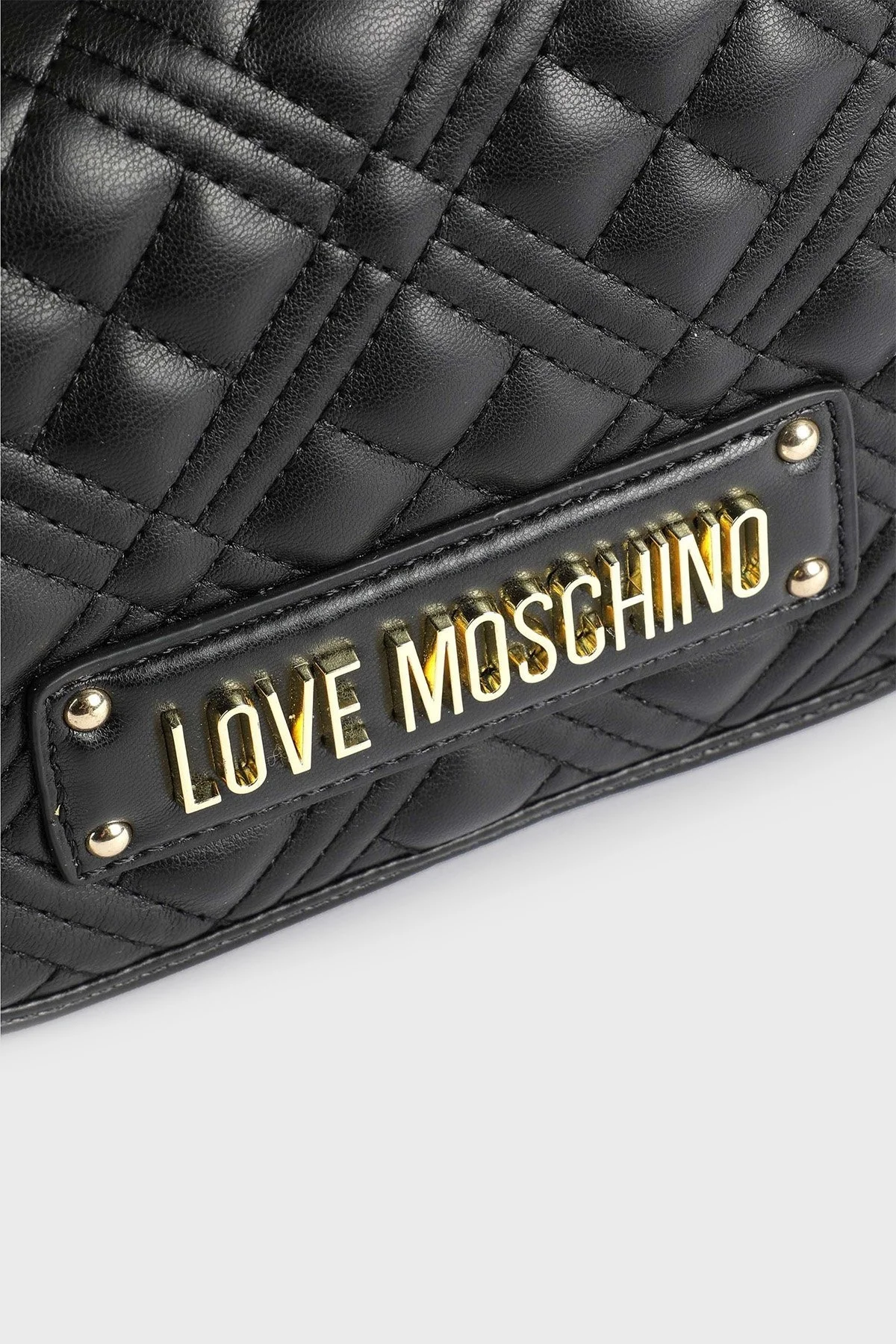 Love Moschino Logolu Çıkarılabilir Uzatma Askılı Bayan Çanta JC4285PP0GKA0000 SİYAH - 4