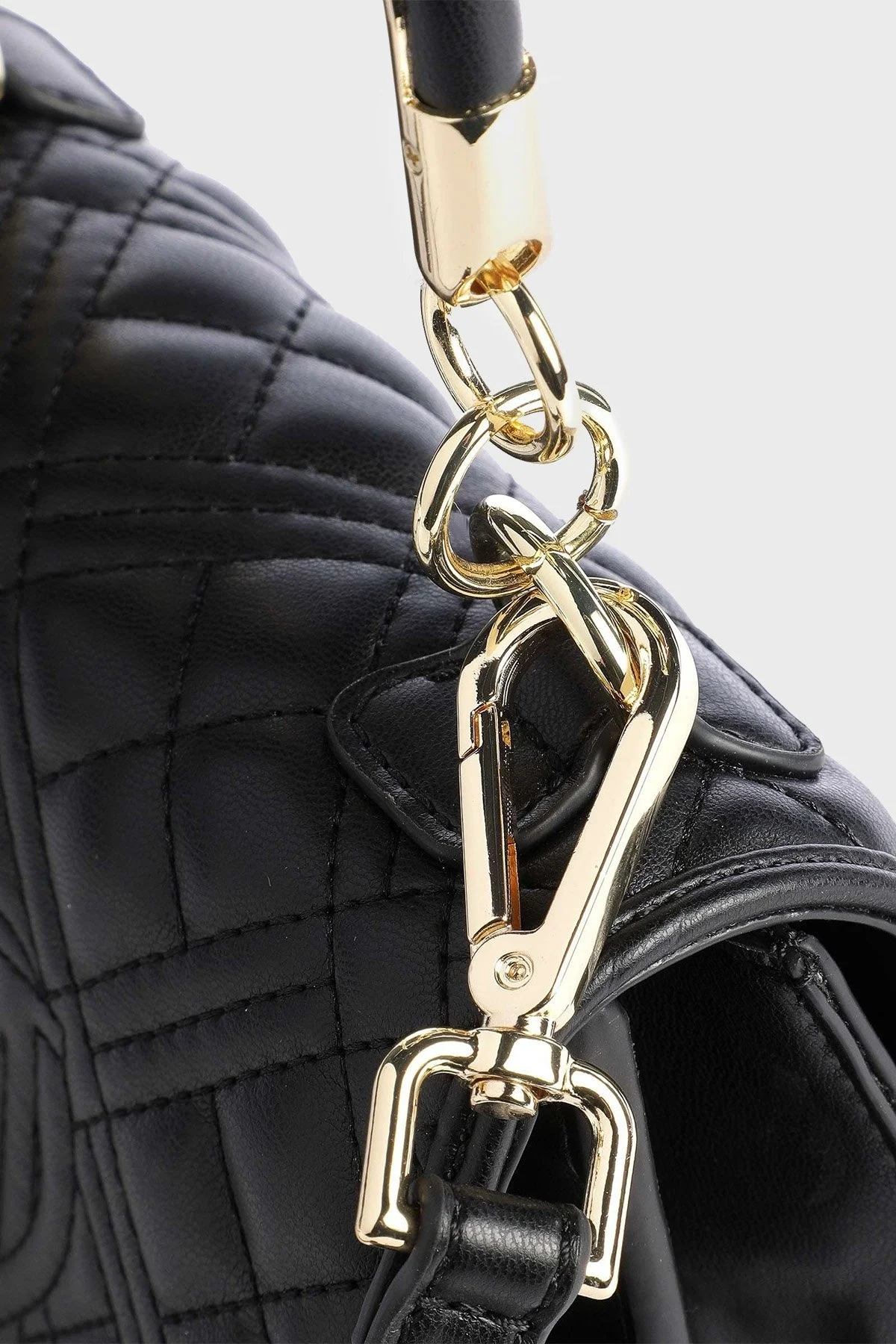 Love Moschino Logolu Çıkarılabilir Uzatma Askılı Bayan Çanta JC4285PP0GKA0000 SİYAH - 5