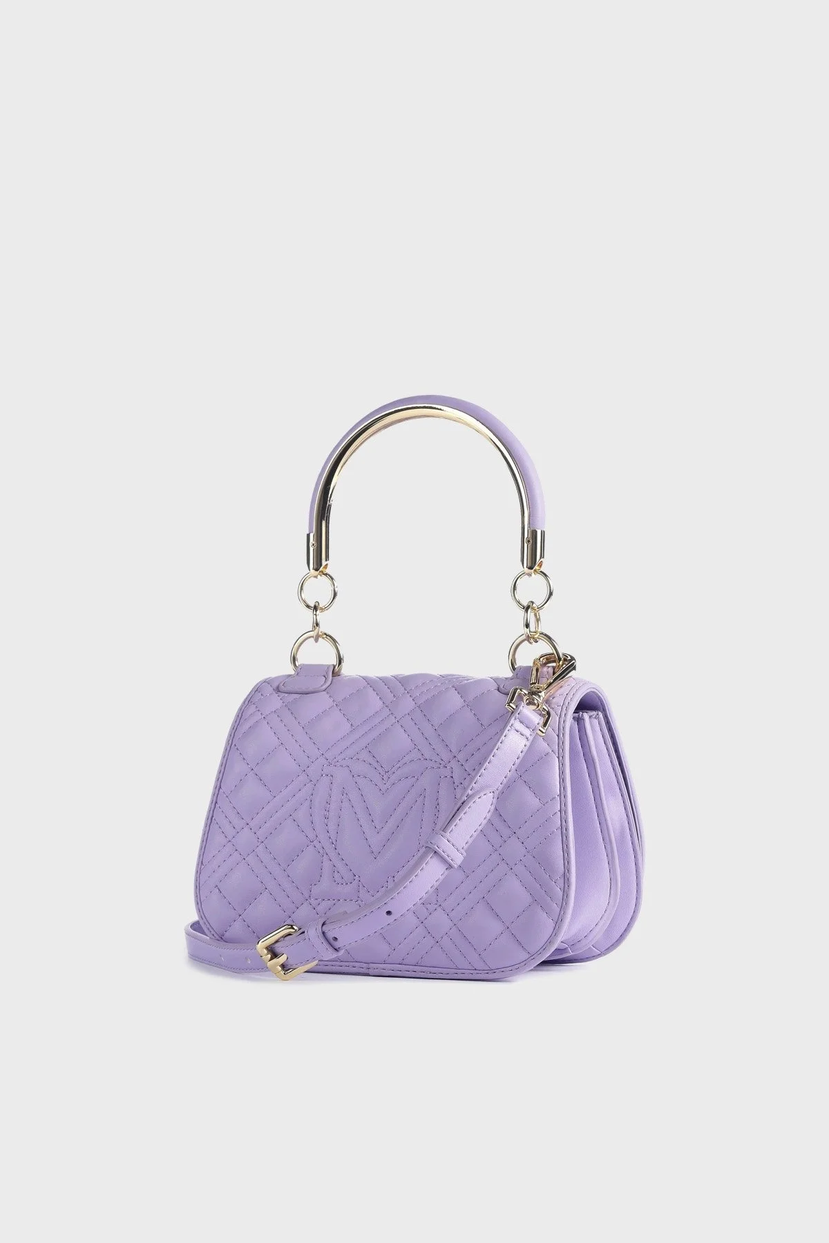 Love Moschino Logolu Çıkarılabilir Uzatma Askılı Bayan Çanta JC4285PP0GKA0651 LİLA - 2