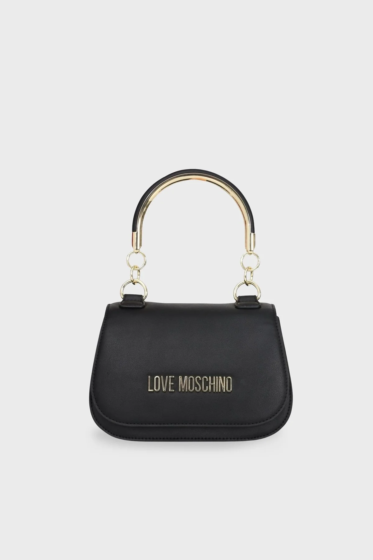 Love Moschino Logolu Çıkarılabilir Uzatma Askılı Bayan Çanta JC4286PP0GKF0000 SİYAH - 1