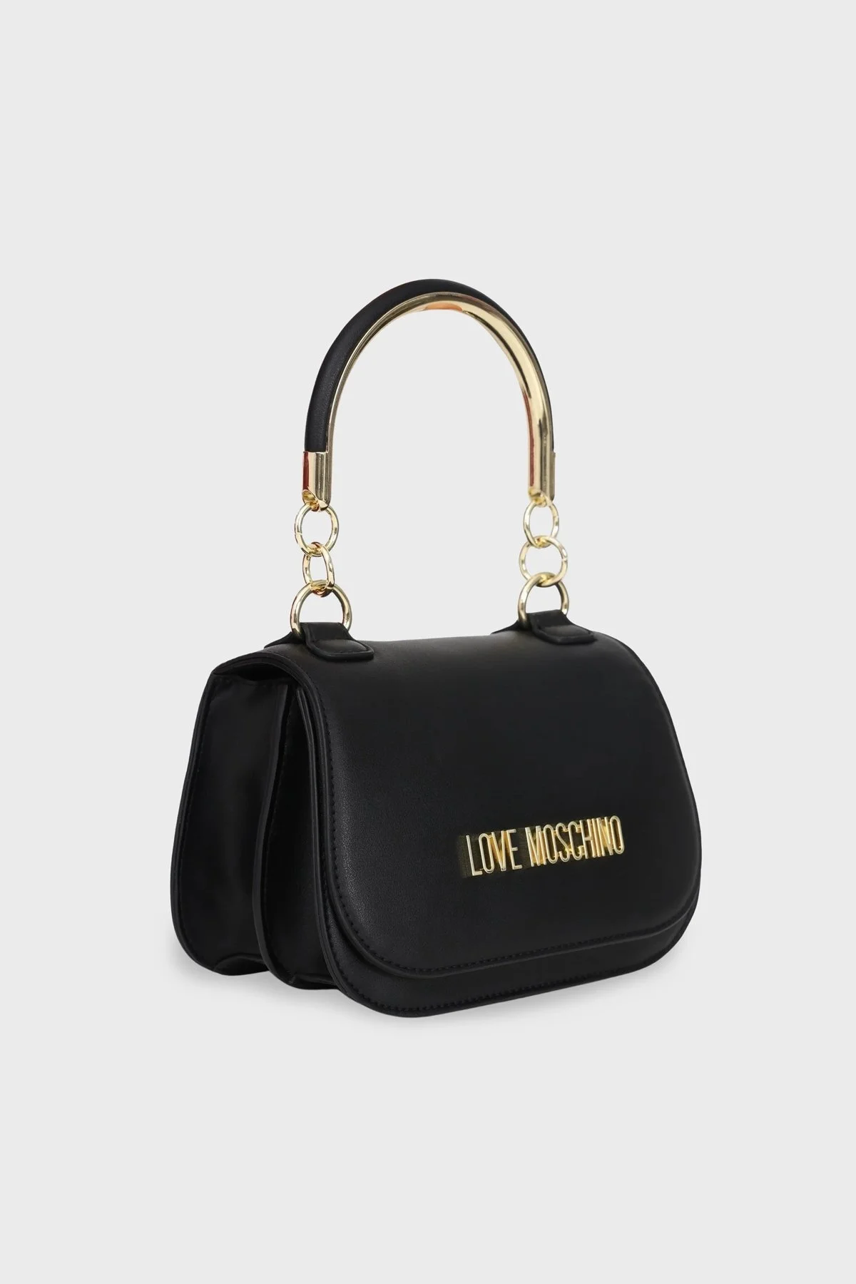 Love Moschino Logolu Çıkarılabilir Uzatma Askılı Bayan Çanta JC4286PP0GKF0000 SİYAH - 5