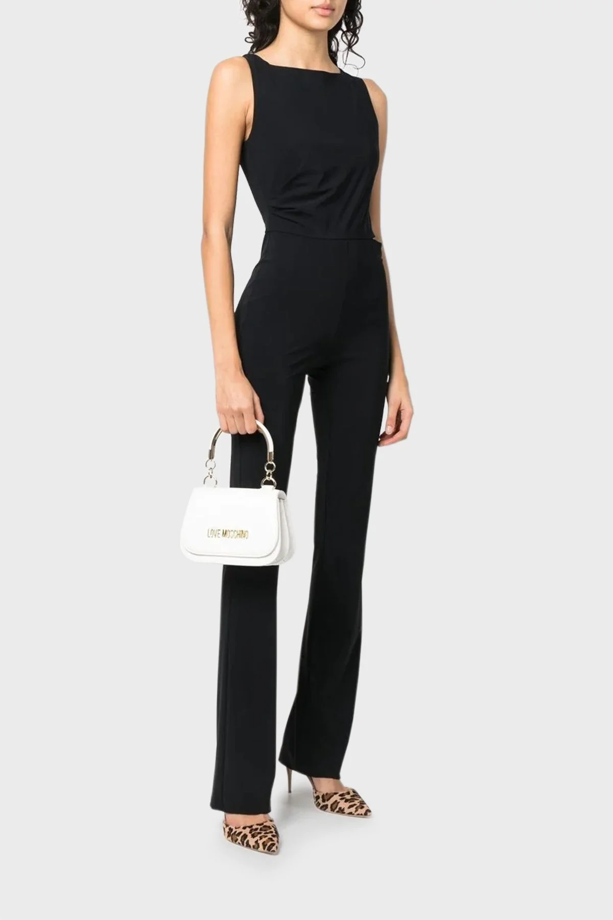 Love Moschino Logolu Çıkarılabilir Uzatma Askılı Bayan Çanta JC4286PP0GKF0100 BEYAZ - 2